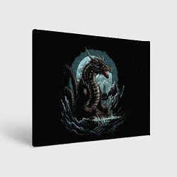 Холст прямоугольный Дракон зимних ночей, цвет: 3D-принт