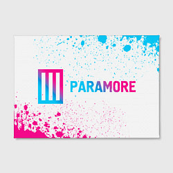 Холст прямоугольный Paramore neon gradient style по-горизонтали, цвет: 3D-принт — фото 2