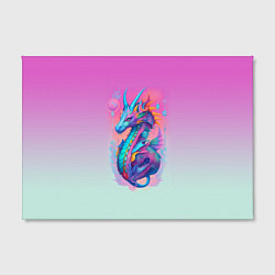 Холст прямоугольный Funny dragon - ai art, цвет: 3D-принт — фото 2