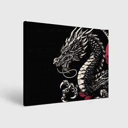 Холст прямоугольный Japanese dragon - irezumi - art, цвет: 3D-принт