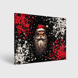 Холст прямоугольный Evil Santa Claus, цвет: 3D-принт