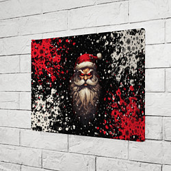 Холст прямоугольный Evil Santa Claus, цвет: 3D-принт — фото 2