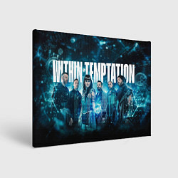 Холст прямоугольный Within Temptation band, цвет: 3D-принт