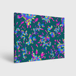 Холст прямоугольный Абстрактные лепестки, цвет: 3D-принт