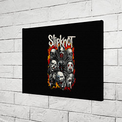 Холст прямоугольный Slipknot метал-группа, цвет: 3D-принт — фото 2