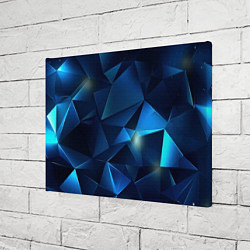 Холст прямоугольный Синяя геометрическая абстракция, цвет: 3D-принт — фото 2