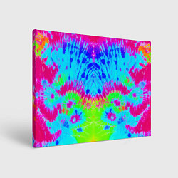 Холст прямоугольный Tie-Dye abstraction, цвет: 3D-принт