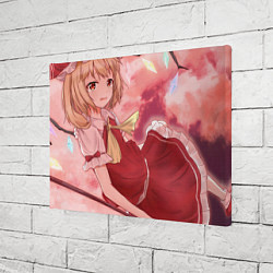 Холст прямоугольный Touhou Project Flandre cry, цвет: 3D-принт — фото 2