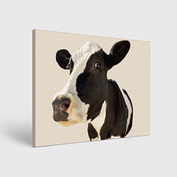 Холст прямоугольный Настоящая корова, цвет: 3D-принт