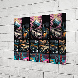 Холст прямоугольный Japanese jdm art, цвет: 3D-принт — фото 2