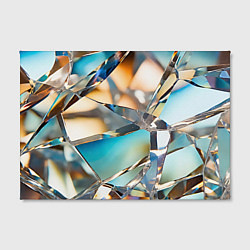 Холст прямоугольный Грани стеклянного камня, цвет: 3D-принт — фото 2