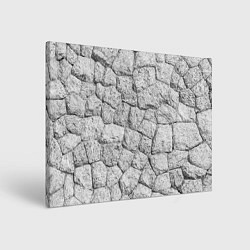 Холст прямоугольный Каменная стена текстура, цвет: 3D-принт