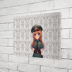 Холст прямоугольный Аниме русская девушка, цвет: 3D-принт — фото 2