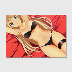 Холст прямоугольный Аниме девушка арт, цвет: 3D-принт — фото 2
