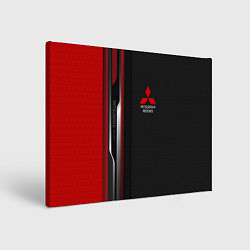 Холст прямоугольный Mitsubishi - carbon style, цвет: 3D-принт