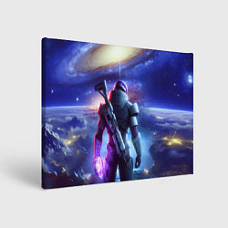 Холст прямоугольный Mass Effect - andromeda ai art, цвет: 3D-принт