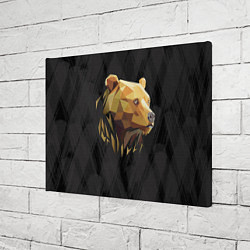 Холст прямоугольный Русский бурый медведь 2024, цвет: 3D-принт — фото 2