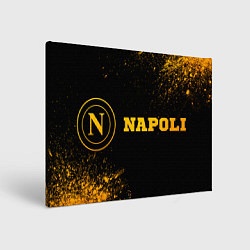 Холст прямоугольный Napoli - gold gradient по-горизонтали, цвет: 3D-принт