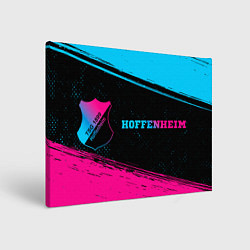 Холст прямоугольный Hoffenheim - neon gradient по-горизонтали, цвет: 3D-принт