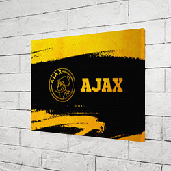 Холст прямоугольный Ajax - gold gradient по-горизонтали, цвет: 3D-принт — фото 2