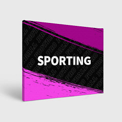 Холст прямоугольный Sporting pro football по-горизонтали, цвет: 3D-принт