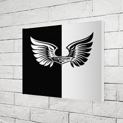 Холст прямоугольный Крылья в стиле инь и ян - fly with your open wings, цвет: 3D-принт — фото 2