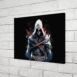 Холст прямоугольный Assassins creed мазки красок, цвет: 3D-принт — фото 2