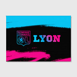 Холст прямоугольный Lyon - neon gradient по-горизонтали, цвет: 3D-принт — фото 2