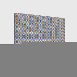 Холст прямоугольный Сине-белая марокканская мозаика, цвет: 3D-принт