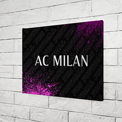 Холст прямоугольный AC Milan pro football по-горизонтали, цвет: 3D-принт — фото 2