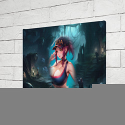 Холст прямоугольный League Of Legends Akali Kda, цвет: 3D-принт — фото 2