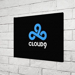 Холст прямоугольный Cloud9 - esports logo, цвет: 3D-принт — фото 2