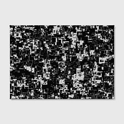 Холст прямоугольный Геометрия черно-белая, цвет: 3D-принт — фото 2