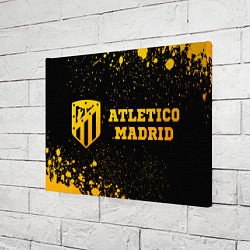 Холст прямоугольный Atletico Madrid - gold gradient по-горизонтали, цвет: 3D-принт — фото 2