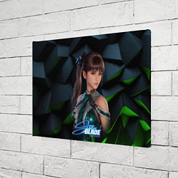Холст прямоугольный Stellar Blade портрет Ева, цвет: 3D-принт — фото 2