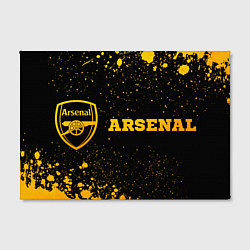 Холст прямоугольный Arsenal - gold gradient по-горизонтали, цвет: 3D-принт — фото 2