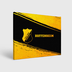 Холст прямоугольный Hoffenheim - gold gradient по-горизонтали, цвет: 3D-принт