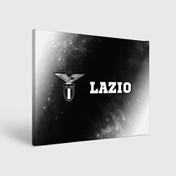 Холст прямоугольный Lazio sport на темном фоне по-горизонтали, цвет: 3D-принт