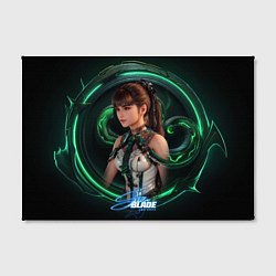 Холст прямоугольный Stellar Blade Eve green, цвет: 3D-принт — фото 2