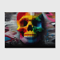 Холст прямоугольный Lego skull fantasy - ai art, цвет: 3D-принт — фото 2