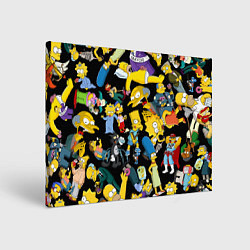 Холст прямоугольный Персонажи Симпсонов, цвет: 3D-принт