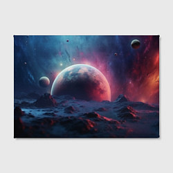 Холст прямоугольный Фантастика космос и планета, цвет: 3D-принт — фото 2