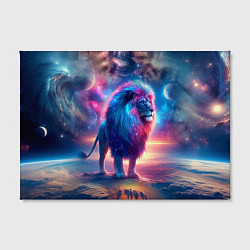 Холст прямоугольный Space lion - ai art fantasy, цвет: 3D-принт — фото 2