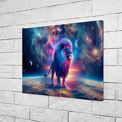 Холст прямоугольный Space lion - ai art fantasy, цвет: 3D-принт — фото 2