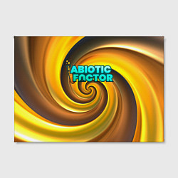 Холст прямоугольный Abiotic Factor желтый фон, цвет: 3D-принт — фото 2