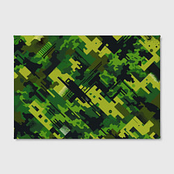 Холст прямоугольный Camouflage - pattern ai art, цвет: 3D-принт — фото 2