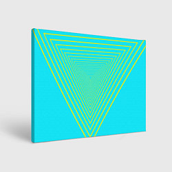 Холст прямоугольный Треугольники уходящие в даль, цвет: 3D-принт