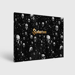 Холст прямоугольный Sabaton - rock, цвет: 3D-принт