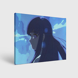 Холст прямоугольный Fern: Blue Cute Face, цвет: 3D-принт