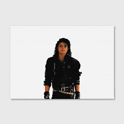 Холст прямоугольный Michael Jackson whos bad, цвет: 3D-принт — фото 2